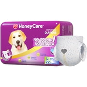 Honey Care All-Absorb A29 Disposable Female Dog Diapers L Size,22 Count, Super Absorbent