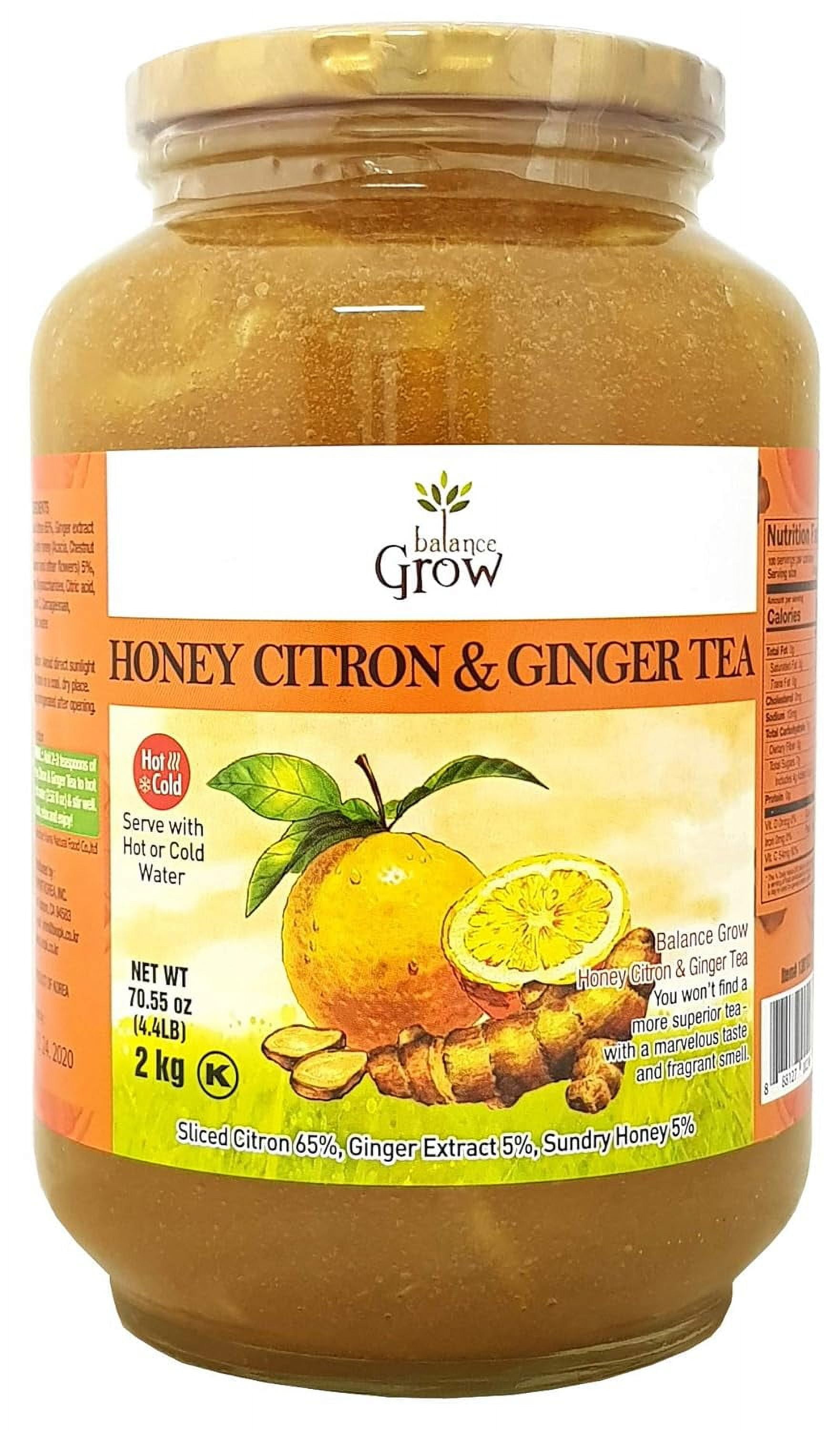 Balance Grow Honey Citron & Ginger Tea, 70.55oz (4lbs/2kg), 1 Count