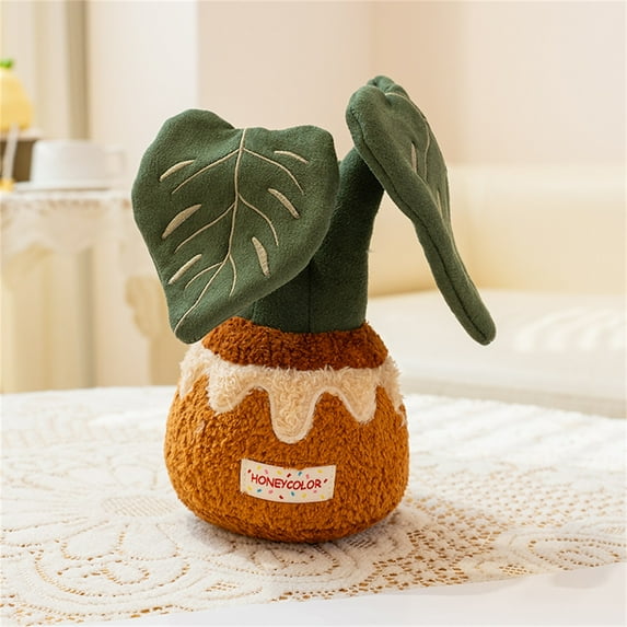 Honey Color Plush Toy Potted Tree Stuffed Plant Simulation Persimmon Tree Doll With Scented Particles, Car Decoration Birthday Gift For Teens Ornament One Size 1*Plush Toy