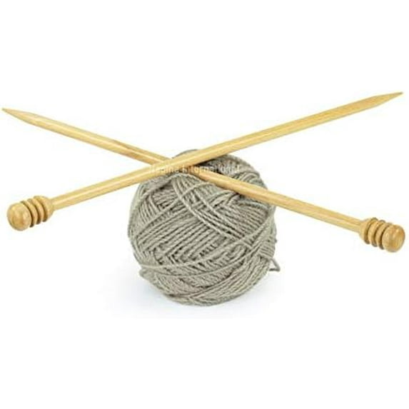 Honey Comb Premium Rosewood & Maple Knitting Needles | Handcrafted Fine Knitting Needles Pair | Yarn Crafts & Arts Accessories | (Maple, US Size 11 (8mm))