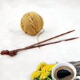 thumbnail image 1 of Honey Comb Premium Rosewood & Maple Knitting Needles | Handcrafted Fine Knitting Needles Pair | Yarn Crafts & Arts Accessories |  (Rosewood, US Size 50 (25mm)), 1 of 8