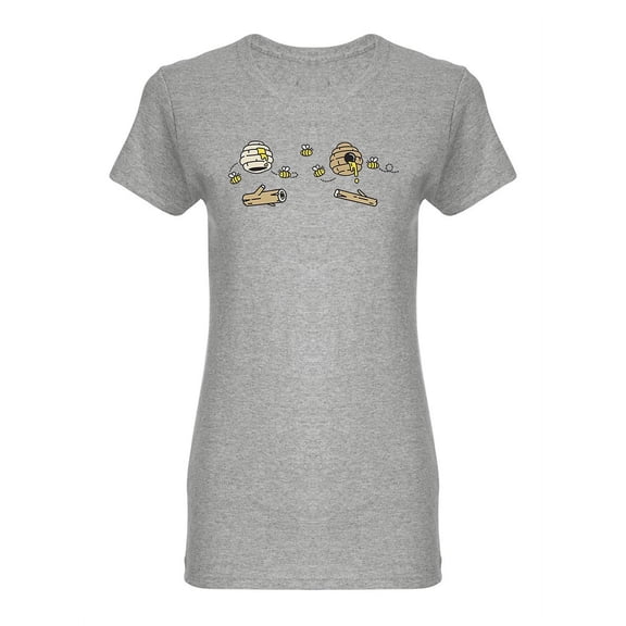 Honey Combs Shaped T-Shirt Women -Image by Shutterstock, Female Medium