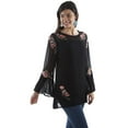 thumbnail image 1 of Honey Creek Embroidered Tunic, Black - Medium, 1 of 1