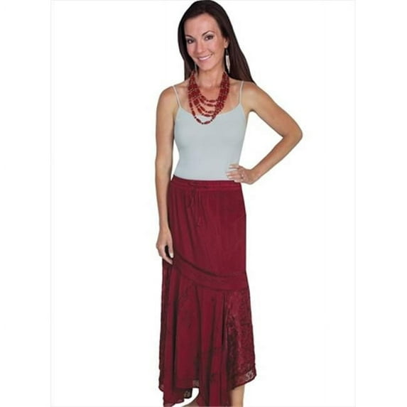 Honey Creek Ladies Skirt - Burgundy, Large