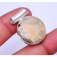 thumbnail image 1 of Honey Dendritic Opal - Mexico Gemstone 925 Sterling Silver Pendant 1.17" P23, Gemstone Jewelry, Birthday Gift, Christmas Gift, 1 of 2