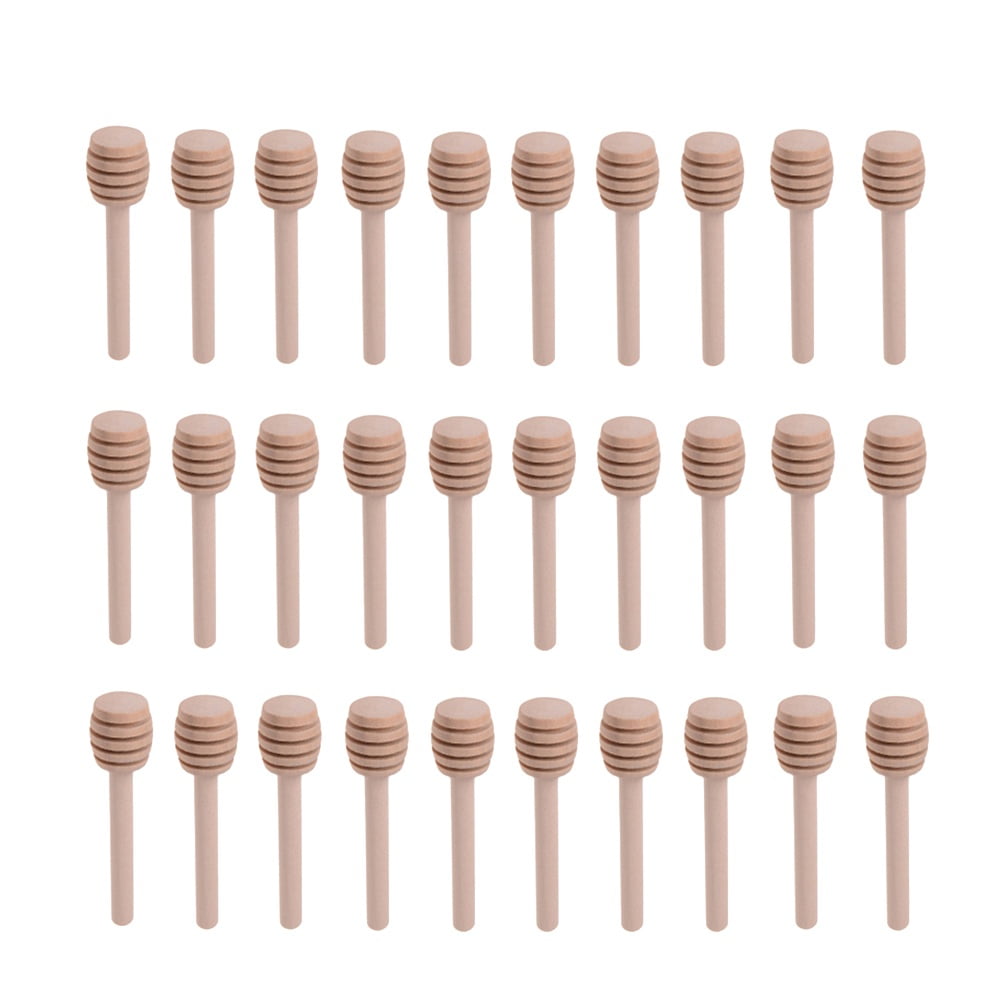 Honey Dipper Sticks Mini Wooden Stick Spoon Stirrer Stir Inch 3 Wood Dippers Stirrers