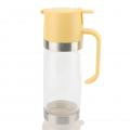 Honey Dispenser 350ml Clear Glass Syrup Dispenser with Handle Prevent Dripping Honey Container for Coffee Shops Restaurants Home