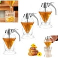 thumbnail image 1 of Honey Dispenser No Drip,No Drip Honey Dispenser Glass,Maple Syrup Dispenser, Honey Jar With Stand Honeycomb Shaped Honey Holder And Syrup Dispenser, Glass Honey Dispenser,Elegant Honeycomb Design,3PCS, 1 of 7