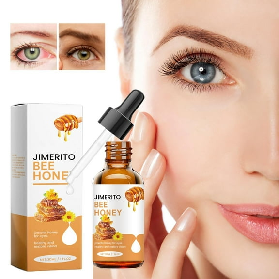 Honey Extract Eye Care Solution Eye Drops - Soothing & Anti-Fatigue Formula, Brightening Eye Care, Lightweight & Fast Absorbing, Relieves Dry Eyes & Irritation, Gentle For All S Makeup Organizers