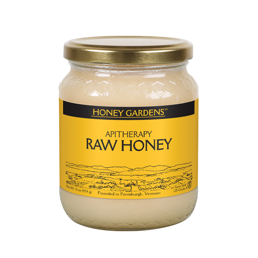 Honey Gardens Apitherapy Raw Honey 100 Pure US Grade A