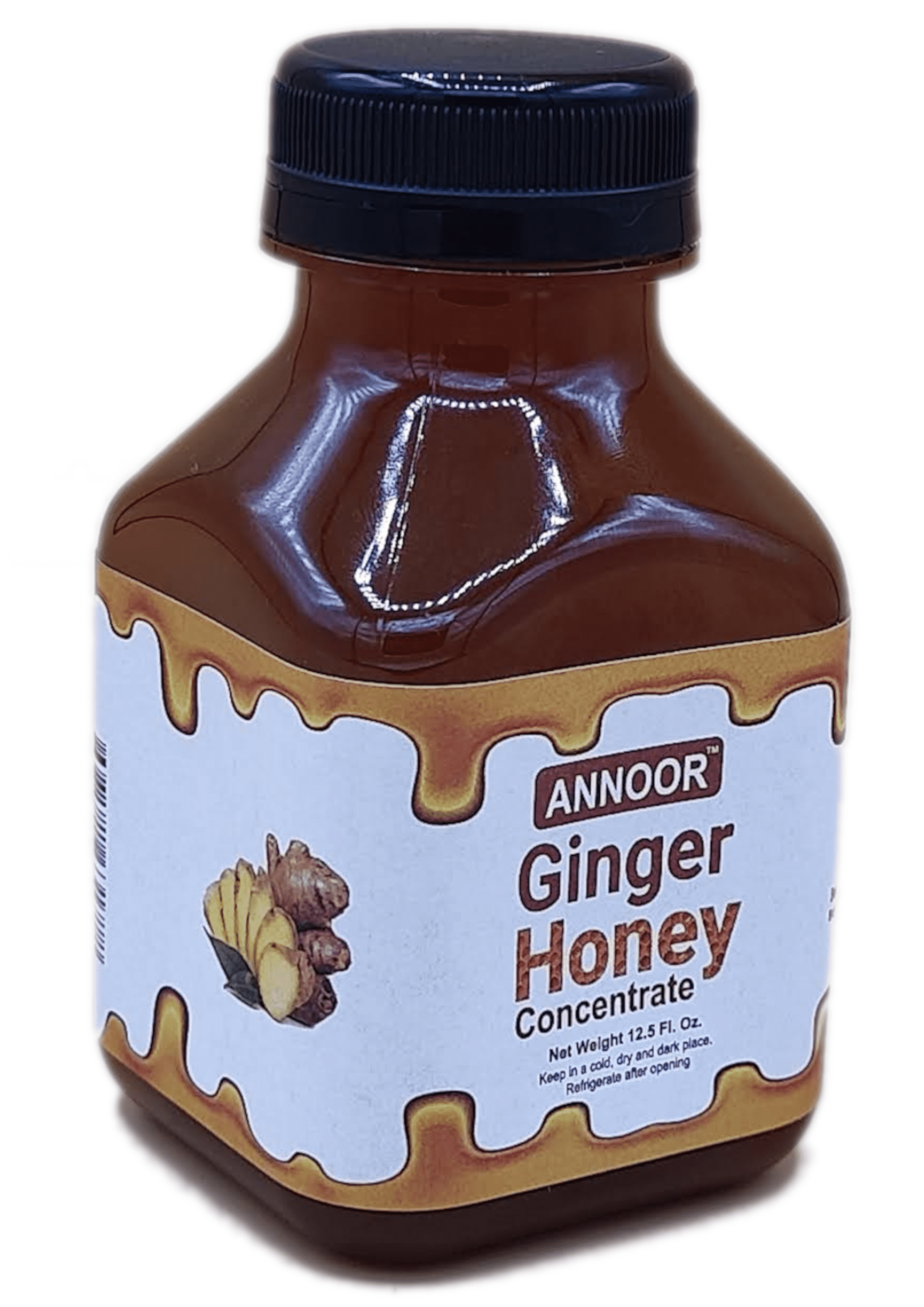 Honey Ginger Syrup by Annoor 8.5 Oz NFC Raw Wildflower Honey and