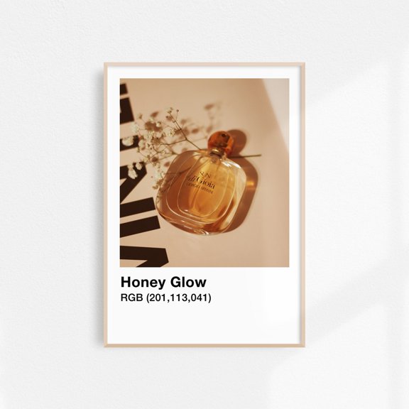 Honey Glow Print Beauty Aesthetic Poster Fashion Wall Art Perfume Print Fashion Poster Minimalist Wall Art Beauty Printable Art Wall Art, Modern Wall Decor, 8x12 UNFRAMED