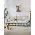 thumbnail image 1 of Honey Gnomes Couch Cover Sofa Covers 3 Cushion Sectional Couch, Spring Botanical Lemons Leaves Wooden Grain Washable Sofa Covers Slipcover Sectional Sofa Cover, Furniture Protector 71"x150", 1 of 9