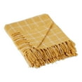 thumbnail image 1 of Honey Gold Checked Plaid Throw, 1 of 3