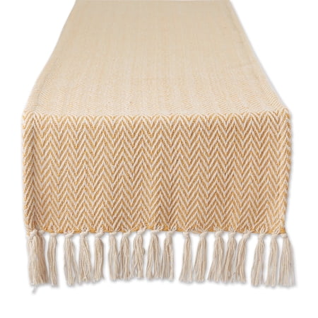 Honey Gold Chevron Table Runner 15x108