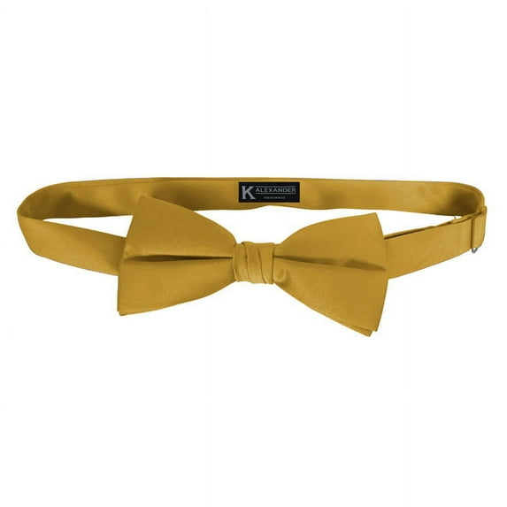 Honey Gold Satin mens bow tie by K. Alexander