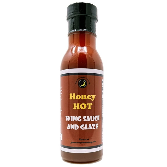 Honey Hot Chicken Wing Sauce & Glaze | Premium | 12 fl. oz. | Crafted in Small Batches by June Moon Spice Company
