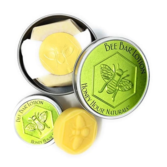 Honey House Naturals Citrus Bee Bar Duo Lotion (Small 0.6 fl. oz. & Large 2 fl. oz.)