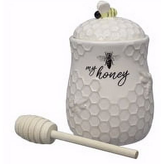 Honey Jar w/Honey Dip-Ceramic (5.5")