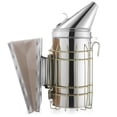 thumbnail image 1 of Honey Keeper Bee Hive Smoker Stainless Steel with Heat Shield Beekeeping Beehive Equipment, 1 of 7