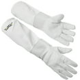 thumbnail image 1 of Honey Keeper Beekeeping Gloves, Medium - Goatskin Leather with Ventilated Canvas Sleeve and Elastic Cuff, 1 of 7