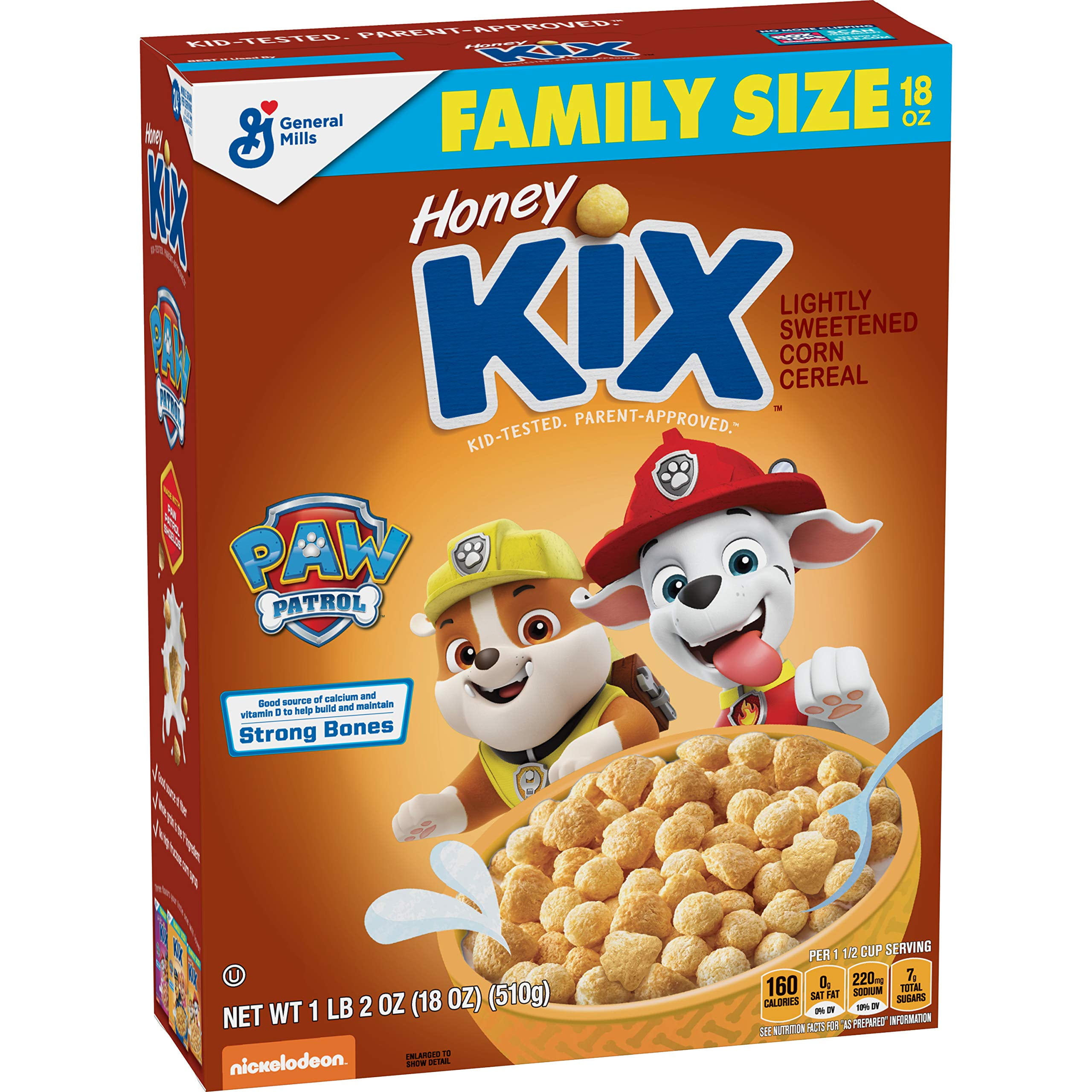 Honey Kix Cereal Family Size 18 Oz Box