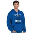 thumbnail image 1 of Honey Love You To The Moon and Back Unisex Fleece Graphic Zip Up Hoodie Brisco Brands 2X, 1 of 2