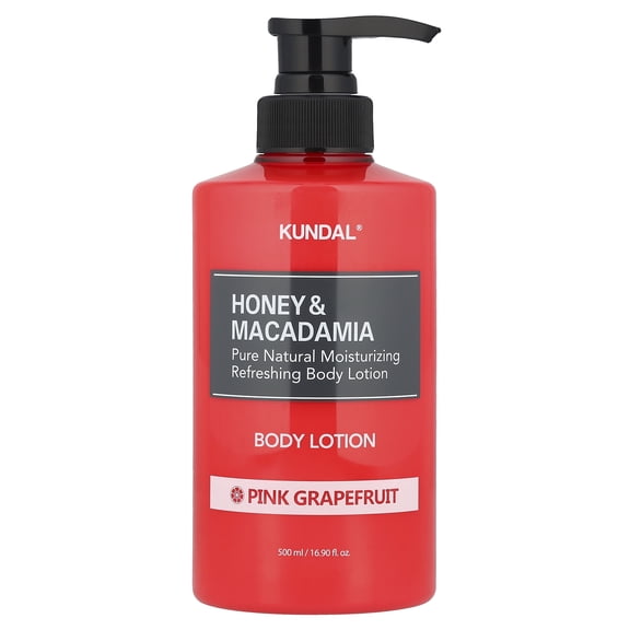 Kundal Honey & Macadamia, Body Lotion, Pink Grapefruit, 16.9 fl oz (500 ml)