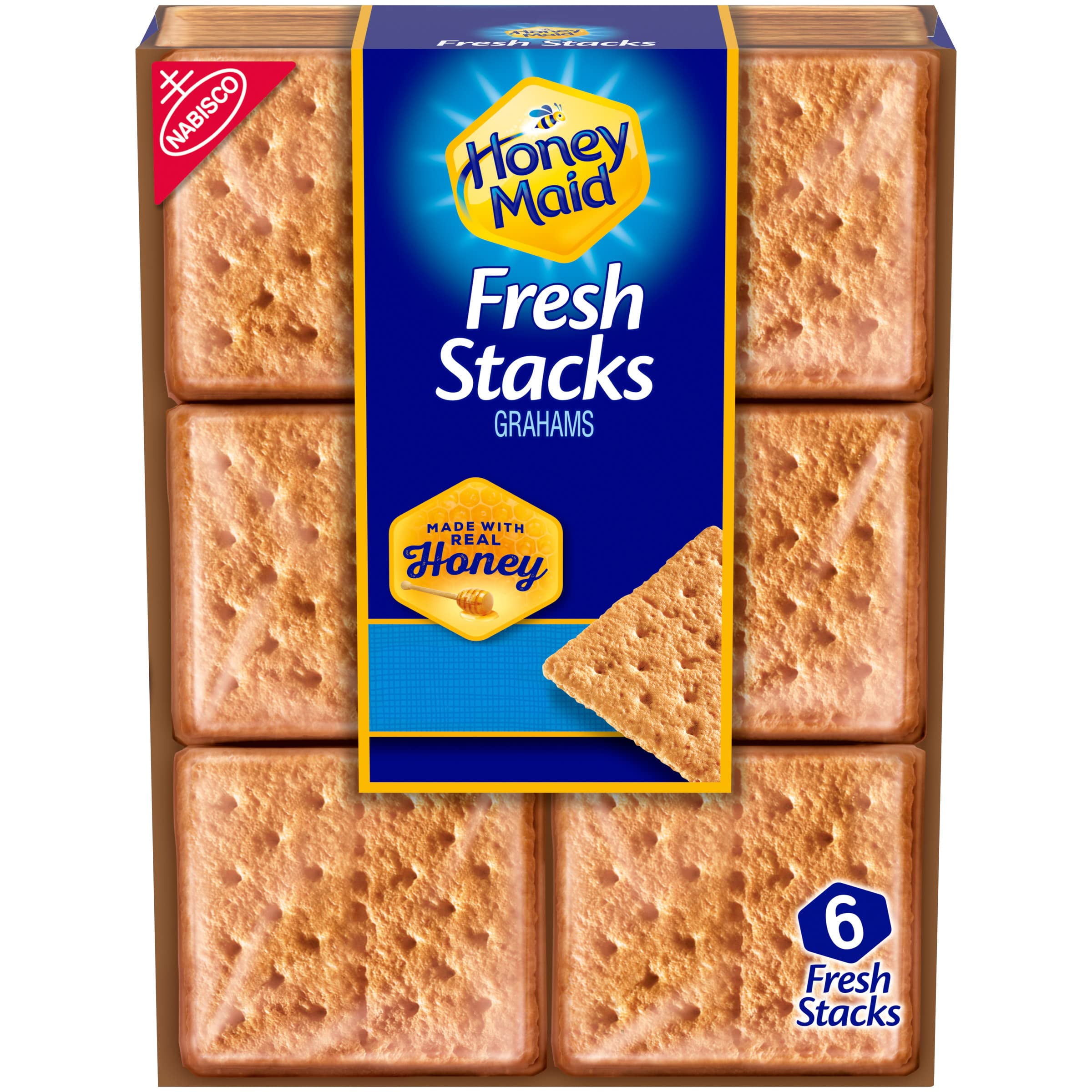 Honey Maid Fresh Stacks 12.2 oz Graham Crackers, (6 Stacks)