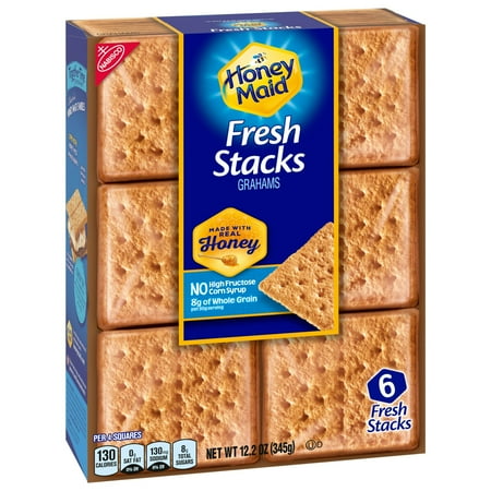Honey Maid Fresh Stacks Graham Crackers, 12.2 oz (6 Fresh Stacks)-Pack Of 2