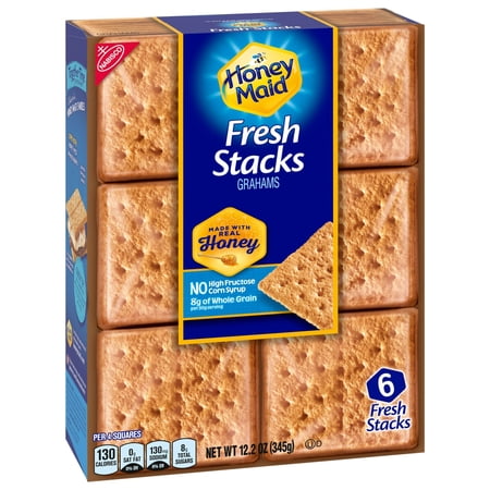 Honey Maid Fresh Stacks Graham Crackers, 12.2 oz (6 Fresh Stacks)-Pack Of 2