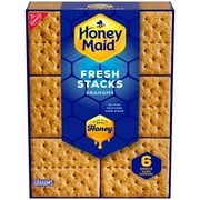HONEY MAID Fresh Stacks Graham Crackers, Travel Snacks, 12.2 oz (6 Multi Snack Packs)