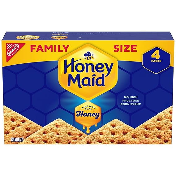 Honey Maid Graham Crackers, Lunch Snacks, Family Size, 19.2 oz