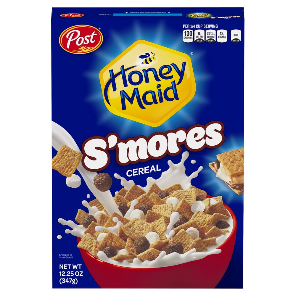 Post Foods Honey Maid S'mores Cereal, Box, 12.25 Oz (Pack of 2)