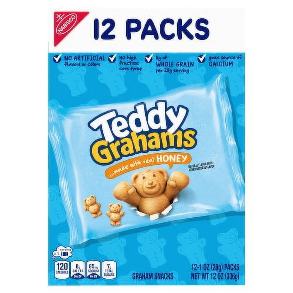 Honey Maid Teddy Graham Graham Snacks Honey - 12 Pack 12 oz Package May Vary