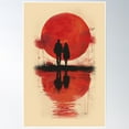 thumbnail image 1 of Honey Moon Poster Wall Art, Modern Wall Decor, 12x18 UNFRAMED, 1 of 3