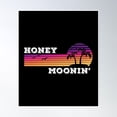 thumbnail image 1 of Honey Moonin Beach Honeymoon Vacation Men Women Couples Poster Wall Art, Modern Wall Decor, 12x18 UNFRAMED, 1 of 3