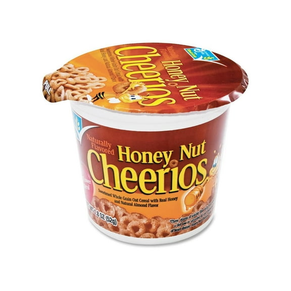 Cheerios, GNMSN13898, Honey Nut Cereal-In-A-Cup, 6 / Pack