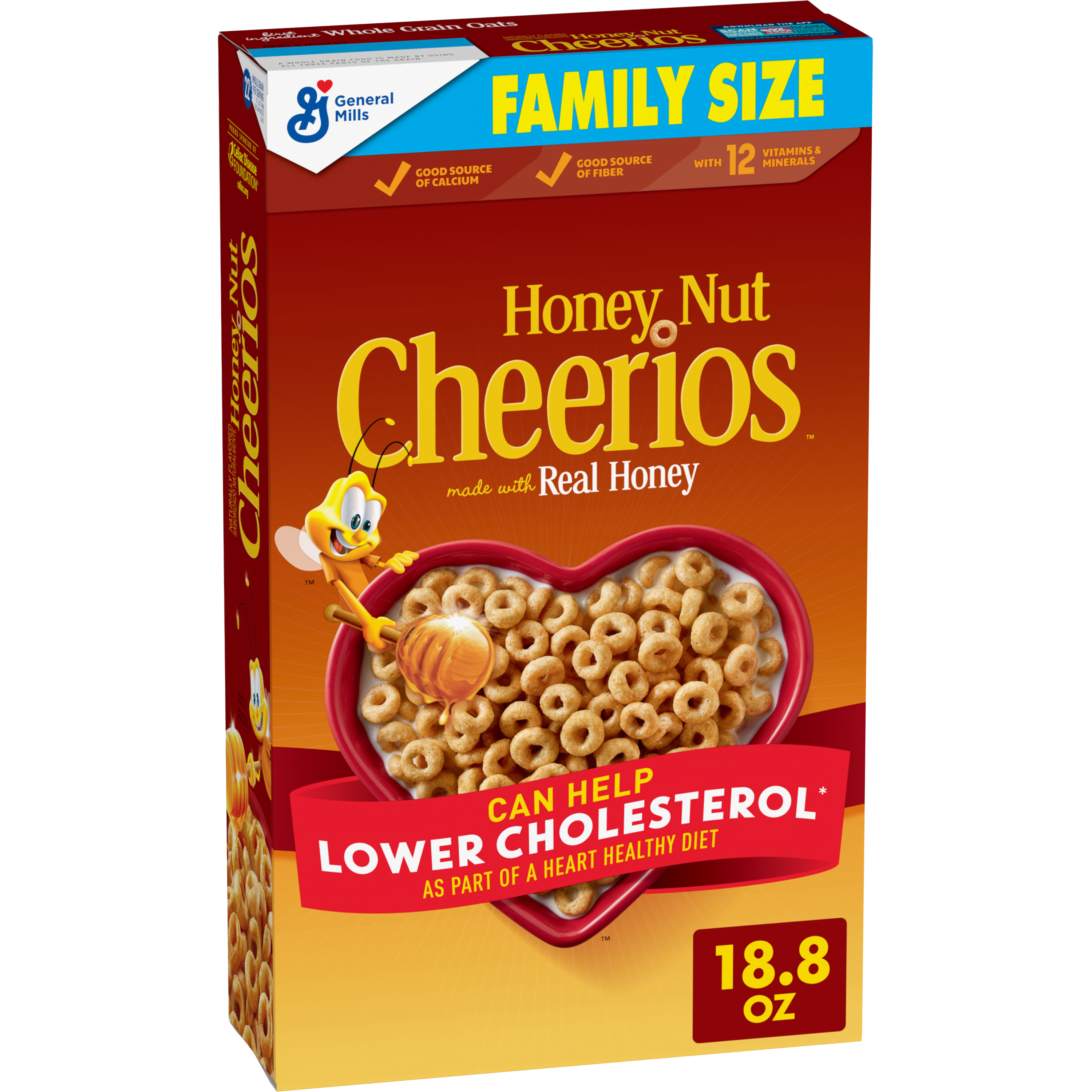 Strawberry Banana Cheerios, Heart Healthy Cereal, Family Size, 19 OZ (2