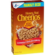 Honey Nut Cheerios, Heart Healthy Gluten Free Breakfast Cereal, Family Size, 18.8 oz