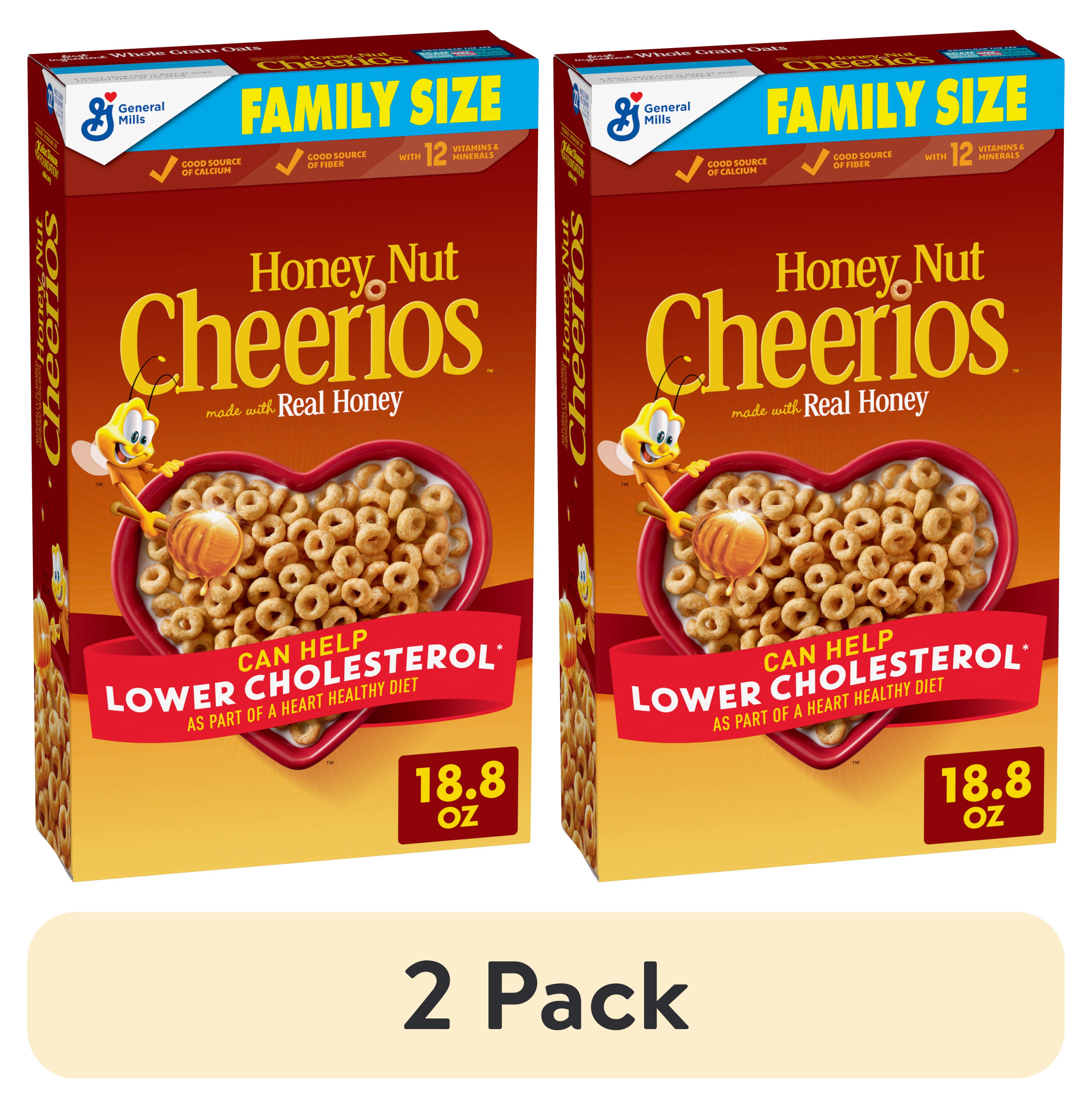 (2 pack) Honey Nut Cheerios Heart Healthy Gluten Free Breakfast Cereal