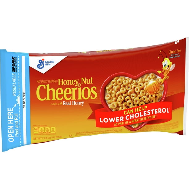 Honey Nut Cheerios Heart Healthy Gluten Free Breakfast Cereal, Value