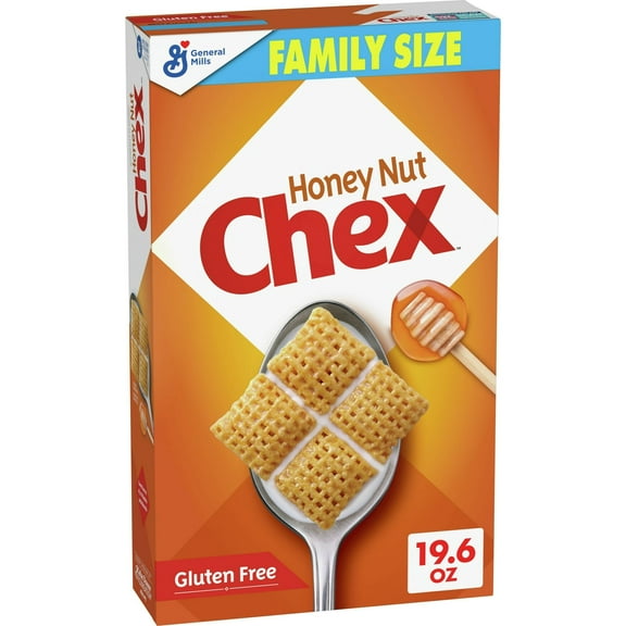 Honey Nut Chex Cereal Family Size, 19.6 OZ (Pack 6)