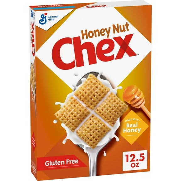 Honey Nut Chex Cereal, Gluten Free Breakfast Cereal, Made with Whole Grain, 12.5 oz