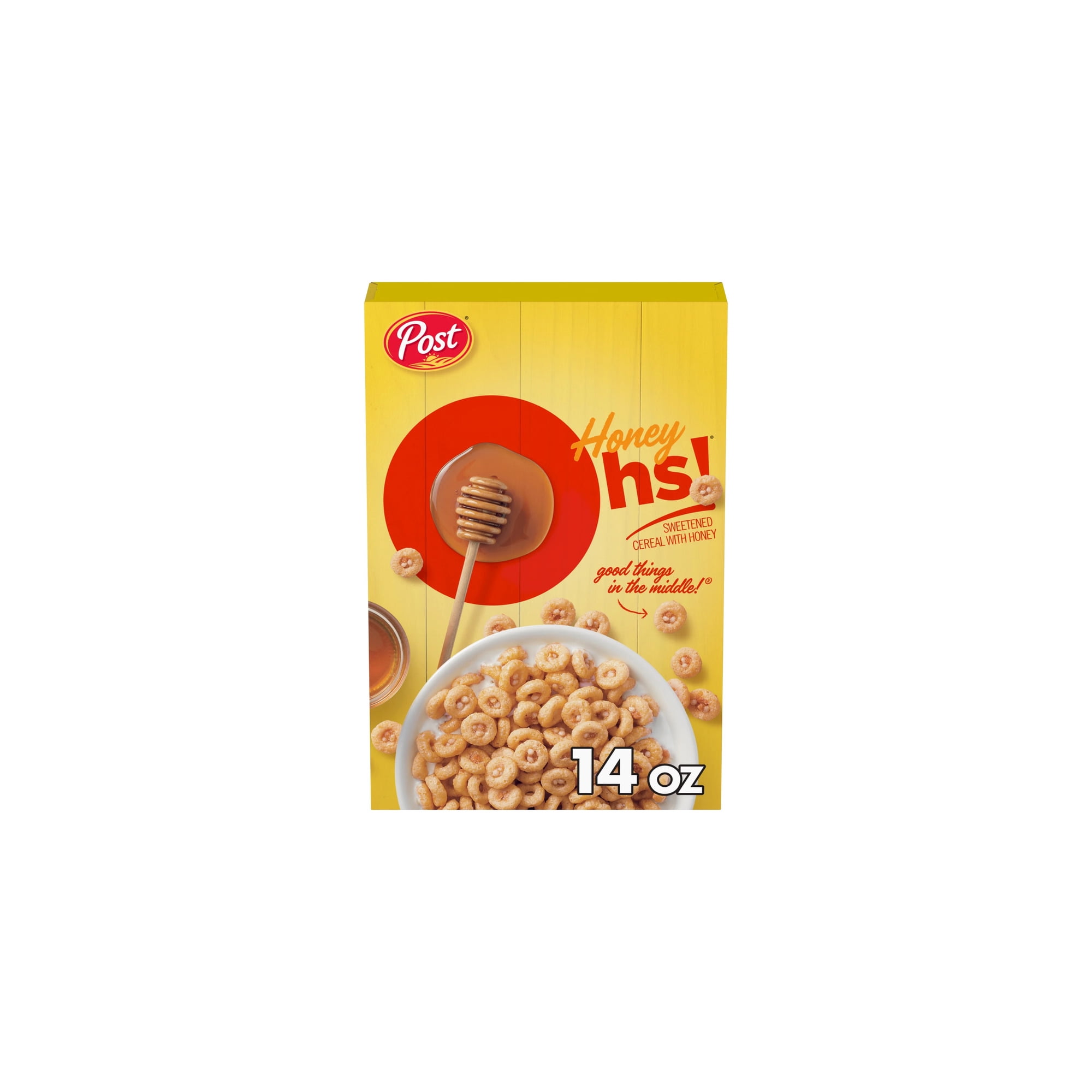 Honey Ohs! Sweetened Honey Cereal 14 oz (Pack of 8)