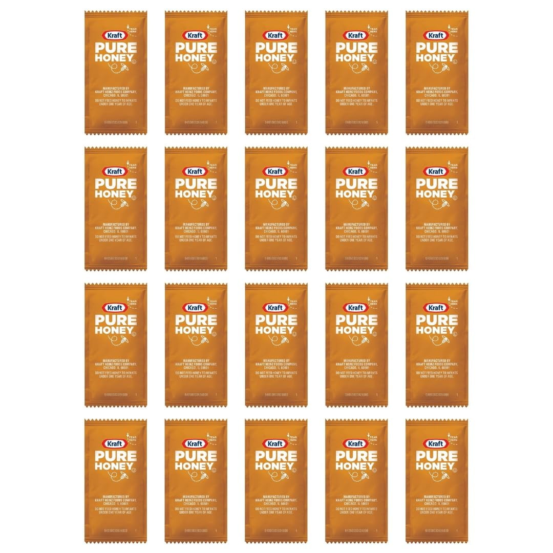Honey Packets | Single Serve | 100% Pure And Natural | 0.32 oz Packet (25)