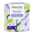 thumbnail image 1 of Honey Pot 100% Organic Cotton Cover Calming Herbal Infusion Overnight Pads, 12 Count, 1 of 10