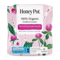 thumbnail image 1 of Honey Pot 100% Organic Cotton Cover Peri-menopause All Day and Night Pad, 11 Count, 1 of 5