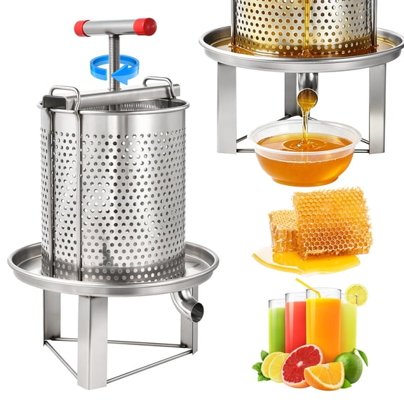 Honey Press Wax Extractor, Stainless Steel Honey Press, Beekeeping Equipment for Juice Vegetables