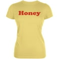 thumbnail image 1 of Honey Retro Seventies 70's 70s Juniors Soft T Shirt Yellow SM, 1 of 1